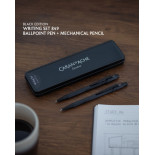 Zestaw długopis 849 i ołówek 844 CARAN D'ACHE Black Code, w etui, czarny