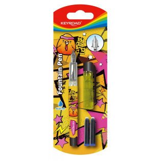 Pióro wieczne KEYROAD, 2 naboje, blister, mix kolorów