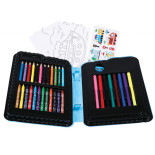 Zestaw artystyczny dla dzieci KEYROAD, 54 elementy, pudełko z rączką, autobus