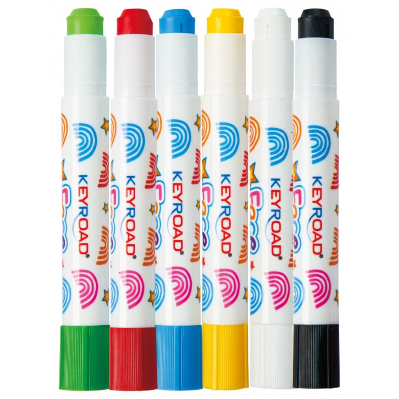 Farby do malowania twarzy KEYROAD, 6 szt., mix kolorów