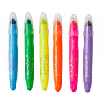 Kredki żelowe KEYROAD Neon, 6 szt., mix kolorów neonowych