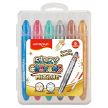 Kredki żelowe KEYROAD Metallic, 6 szt., mix kolorów metalicznych
