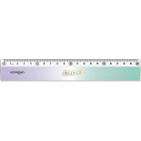 Linijka KEYROAD Jelly Gel, 20cm, display, mix kolorów