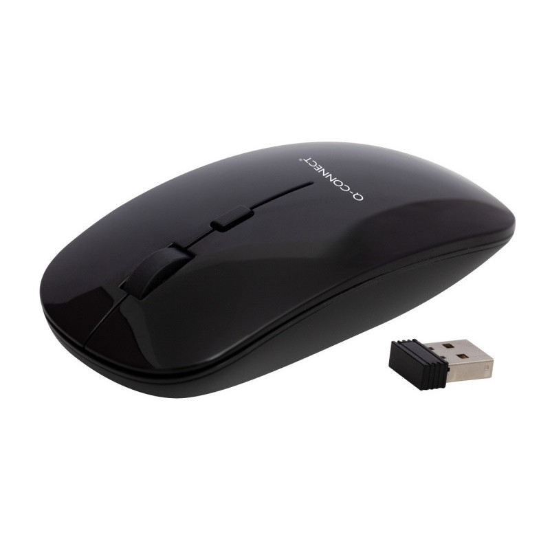 Myszka komputerowa Q-CONNECT, bezprzewodowa, 4-przyciskowa, czarna