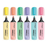 Zakreślacz KEYROAD Pastel, 72 szt., display, mix kolorów