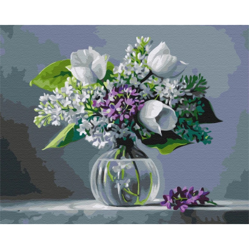 Malowanie po numerach BRUSHME, 40x50 cm, wiosenna radość, 1 szt., w pudełku