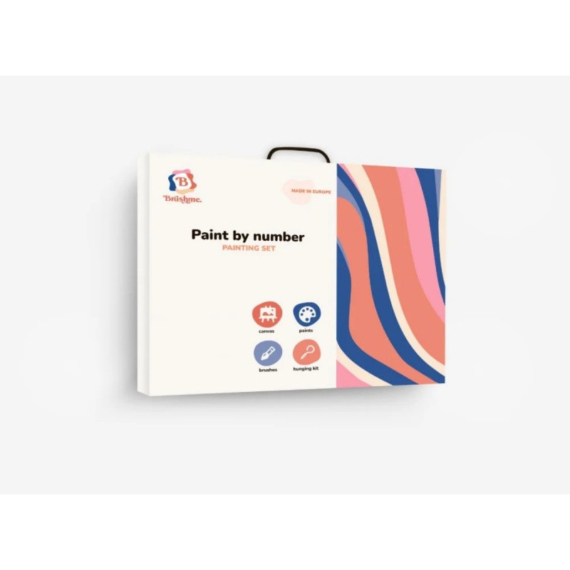 Malowanie po numerach BRUSHME, 40x50 cm, gold, szmaragdowa sowa, 1 szt., w pudełku