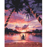 Malowanie po numerach BRUSHME, 40x50 cm, niebiańska satysfakcja, 1 szt., w pudełku