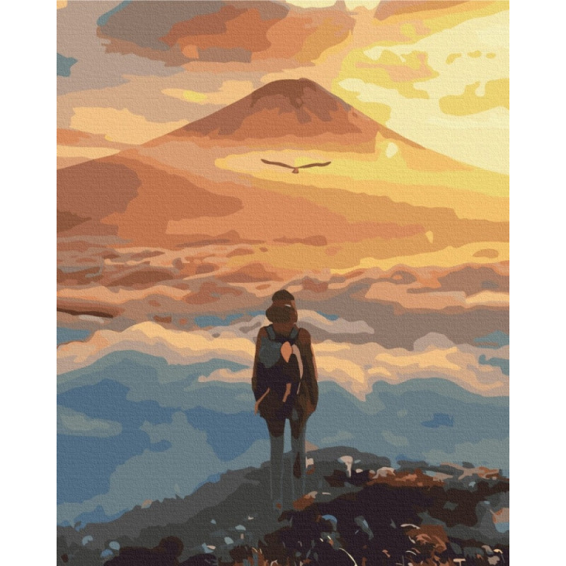 Malowanie po numerach BRUSHME, 40x50 cm, rajski krajobraz, 1 szt., w pudełku