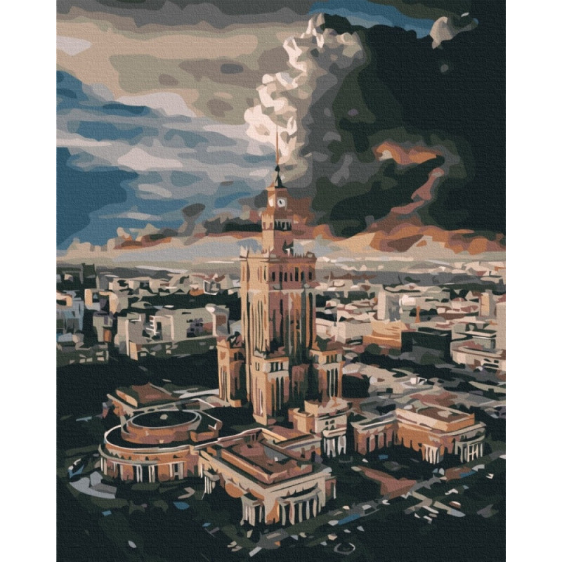 Malowanie po numerach BRUSHME, 40x50 cm, centrum Warszawy, 1 szt., w pudełku