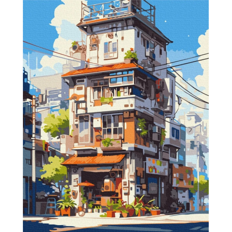 Malowanie po numerach BRUSHME, 40x50 cm, apartamenty w Tokio, 1 szt., w pudełku