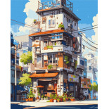 Malowanie po numerach BRUSHME, 40x50 cm, apartamenty w Tokio, 1 szt., w pudełku