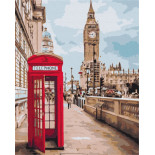 Malowanie po numerach BRUSHME, 40x50 cm, symbole Londynu, 1 szt., w pudełku