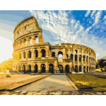 Malowanie po numerach BRUSHME, 40x50 cm, Koloseum na wschodzie słońca, 1 szt., w pudełku