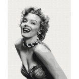 Malowanie po numerach BRUSHME, 40x50 cm, niezapomniana Monroe, 1 szt., w pudełku