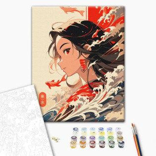 Malowanie po numerach BRUSHME, 40x50 cm, żywioł wody, 1 szt., w pudełku