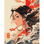 Malowanie po numerach BRUSHME, 40x50 cm, żywioł wody, 1 szt., w pudełku