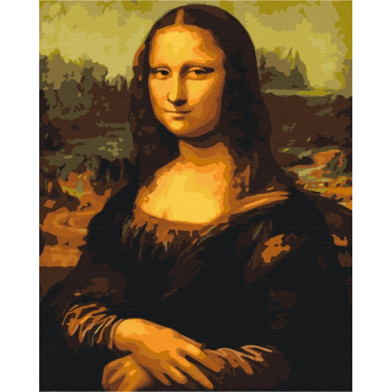Malowanie po numerach BRUSHME, 40x50 cm, Mona Lisa, 1 szt., w pudełku