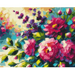 Malowanie po numerach BRUSHME, 40x50 cm, kwiaty lata, 1 szt., w pudełku