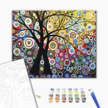 Malowanie po numerach BRUSHME, 40x50 cm, drzewo szczęścia, 1 szt., w pudełku