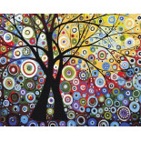 Malowanie po numerach BRUSHME, 40x50 cm, drzewo szczęścia, 1 szt., w pudełku