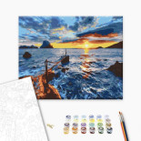 Malowanie po numerach BRUSHME, 40x50 cm, na zachodzie słońca, 1 szt., w pudełku