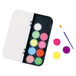 Farby do malowania twarzy KEYROAD Luminious, fluorescencyjne, 12 szt., mix kolorów