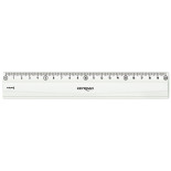 Linijka plastikowa KEYROAD Luminious, fluorescencyjna, 20cm, zawieszka, transparentna
