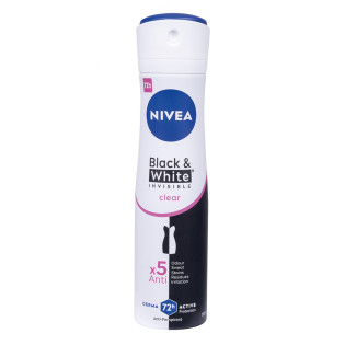 Antyperspirant w sprayu NIVEA Invisible B&W Clear, 150ml