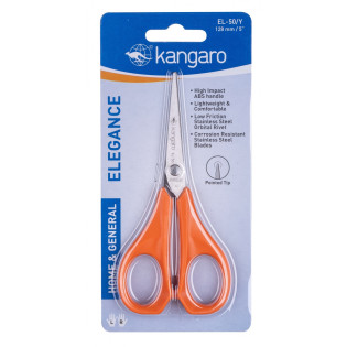 Nożyczki klasyczne KANGARO, 13 cm, blister, mix kolorów