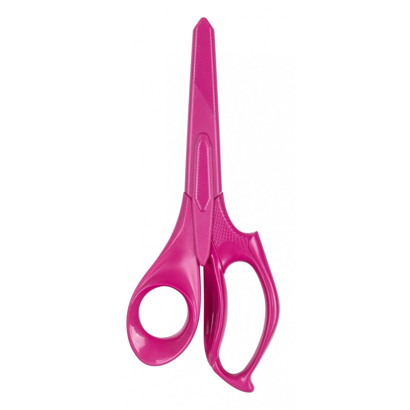 Nożyczki biurowe KANGARO, 18,5 cm, z osłoną, dla praworęcznych, blister, mix kolorów