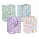 Torebka na prezenty DONAU HOME, laminowana, 18x23x10cm, całoroczna, sznurek, mix wzorów