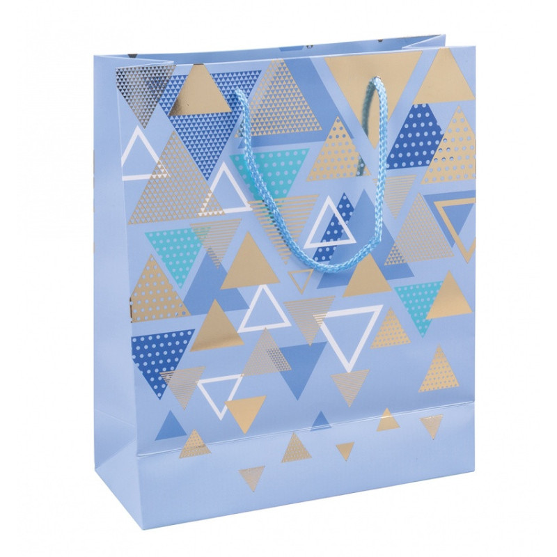 Torebka na prezenty DONAU HOME, laminowana, 25x30x10cm, całoroczna, sznurek, mix wzorów