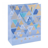 Torebka na prezenty DONAU HOME, laminowana, 25x30x10cm, całoroczna, sznurek, mix wzorów