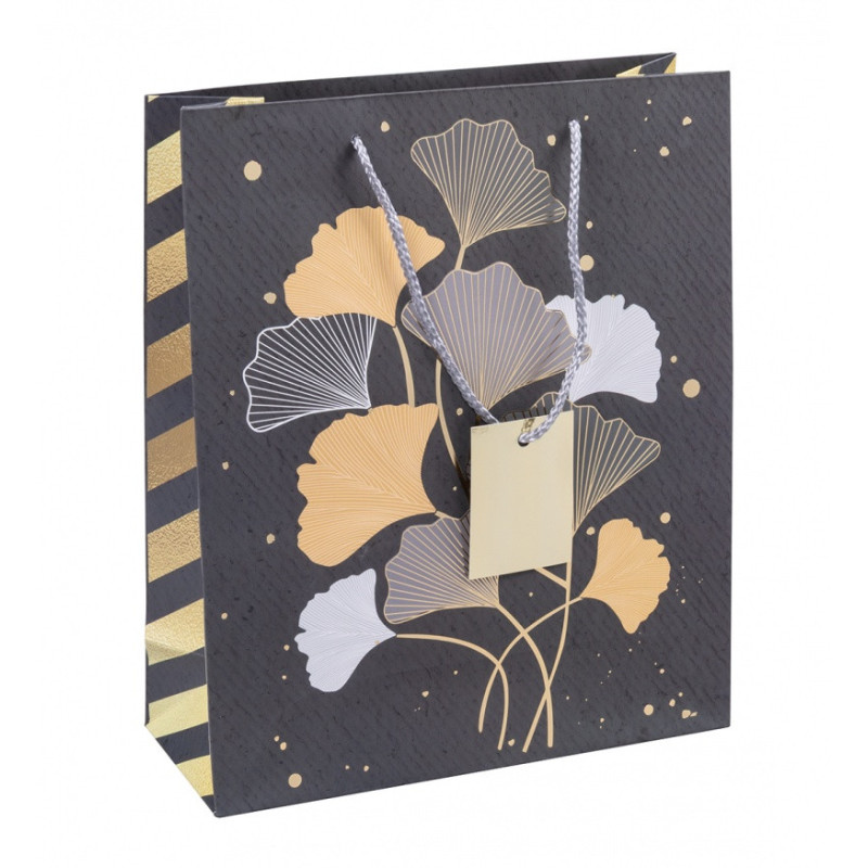 Torebka na prezenty DONAU HOME, laminowana, 25x30x10cm, całoroczna, sznurek, mix wzorów