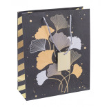 Torebka na prezenty DONAU HOME, laminowana, 25x30x10cm, całoroczna, sznurek, mix wzorów