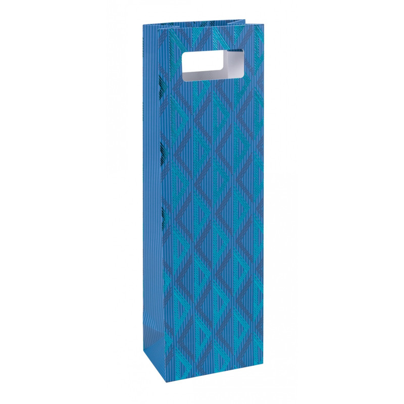 Torebka na alkohol DONAU HOME, laminowana, 12x41,5x8cm, całoroczna, z rączką, mix wzorów