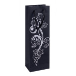 Torebka na alkohol DONAU HOME, laminowana, 12x35,5x8cm, całoroczna, sznurek, mix wzorów