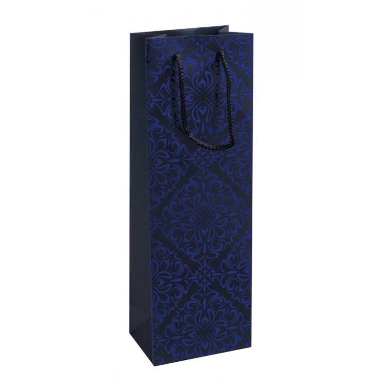 Torebka na alkohol DONAU HOME, laminowana, 12x35,5x8cm, całoroczna, sznurek, mix wzorów