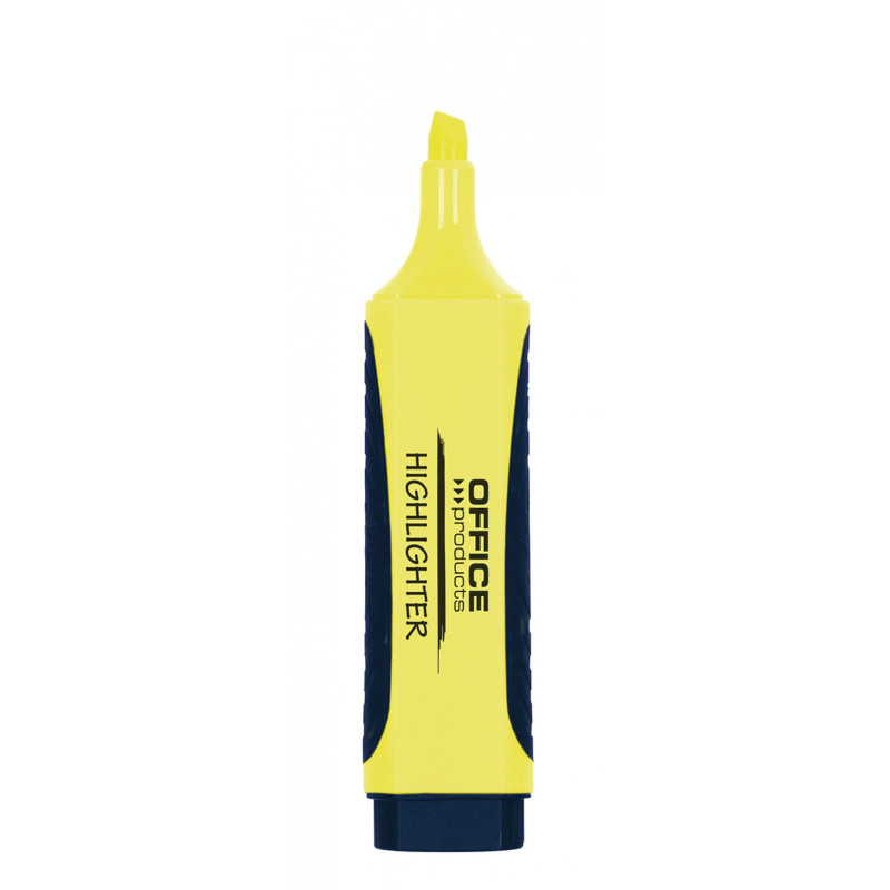 Zakreślacz OFFICE PRODUCTS z gumowym uchwytem, 2-5mm, żółty