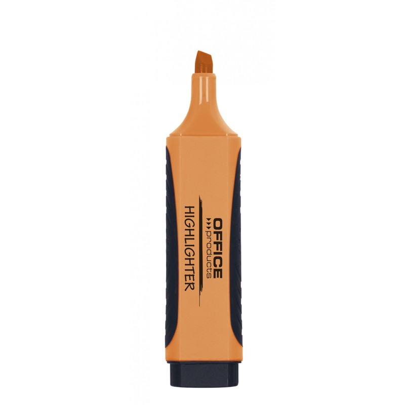 Zakreślacz OFFICE PRODUCTS z gumowym uchwytem, 2-5mm, pomarańczowy