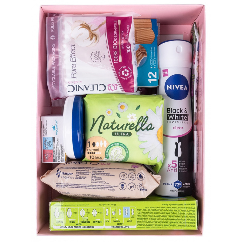 Zestaw higieniczny dla kobiet DONAU HOME, w pudełku, różowy