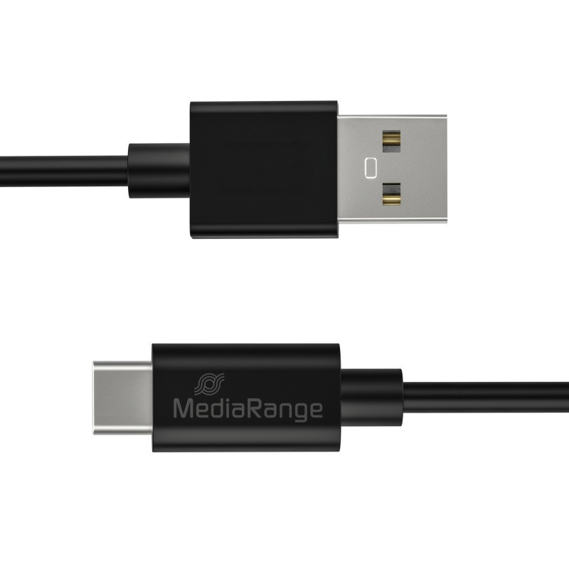 Kabel USB-C MEDIARANGE, USB 3.0, 1,2m, czarny