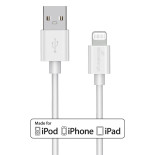 Kabel MEDIARANGE Apple Lightning, USB 2.0, 1,0m, biały