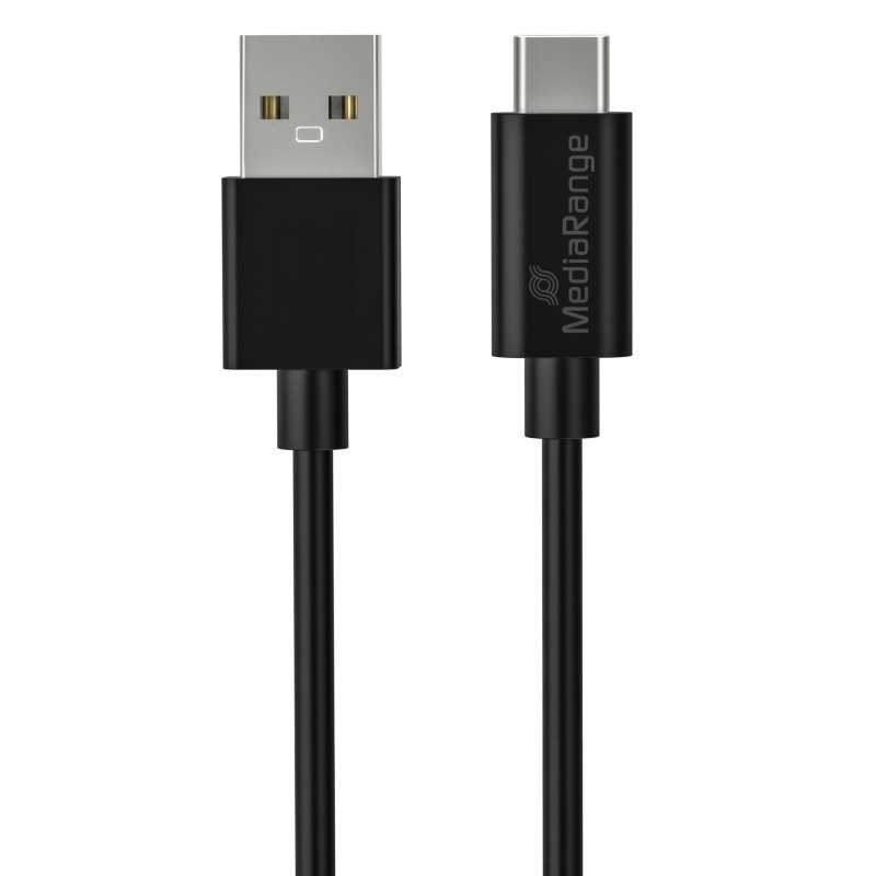 Kabel USB-C MEDIARANGE, USB 3.0, 1,8m, czarny