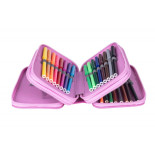 Piórnik szkolny GIMBOO, z wyposażeniem, 3 komory, mix wzorów