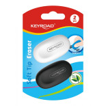 Gumka do ścierania KEYROAD Soft Tip, 2 szt., blister, mix kolorów