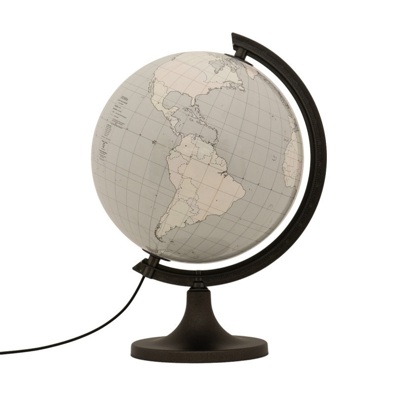 Globus konturowy z objaśnieniem GŁOWALA, podświetlany, śr. 250mm, w pudełku