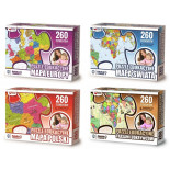 Puzzle edukacyjne GŁOWALA, mapa Polski, 260 elementów, 60x40cm