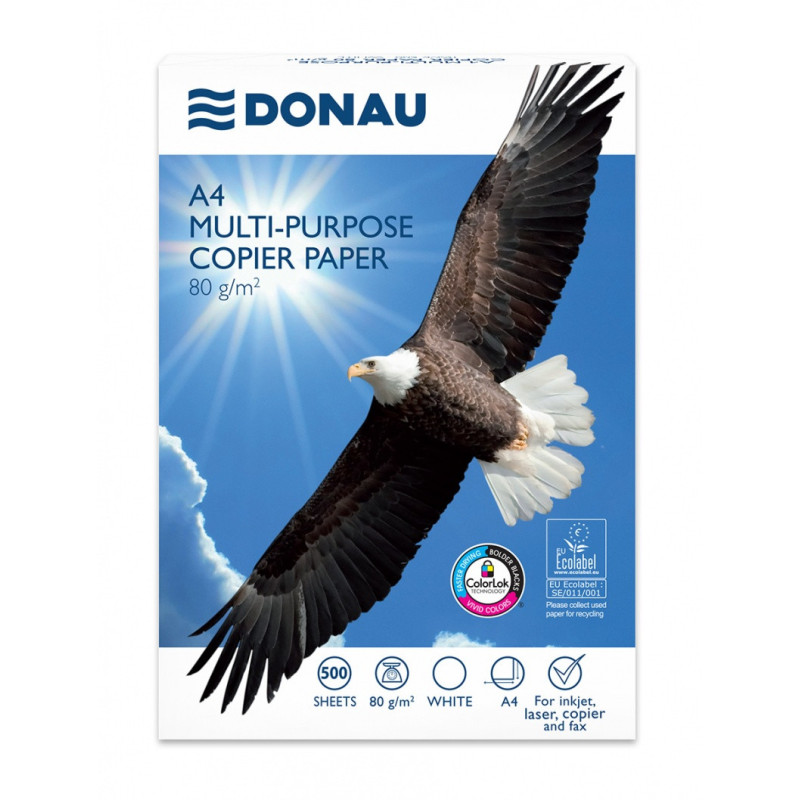 Papier ksero DONAU, A4, klasa C, 80gsm, 500 ark.